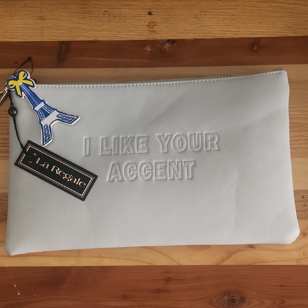 La Regale Gray Clutch NWT